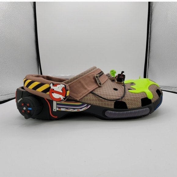 Crocs Ghostbusters Classic Clog Glow in the Dark with Charms NEW w/ Tag - Picture 3 of 9